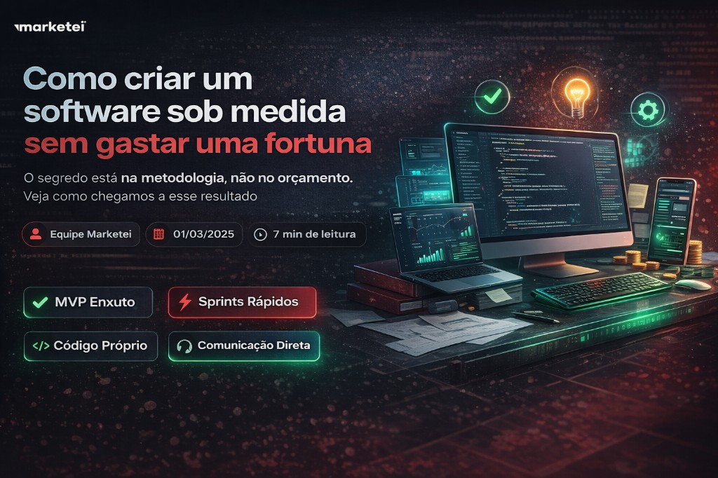 Como criar um software sob medida sem gastar uma fortuna